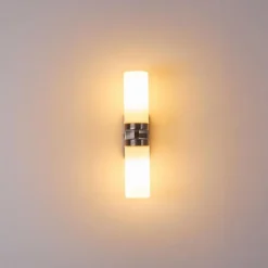 Applique murale Sundborn Acier brossé, 2 lumières
