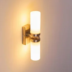 Applique murale Sundborn Acier brossé, 2 lumières
