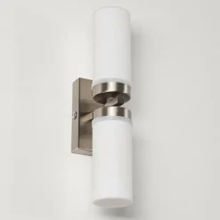 Applique murale Sundborn Acier brossé, 2 lumières
