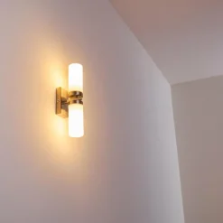 Applique murale Sundborn Acier brossé, 2 lumières