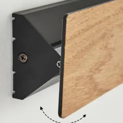 Applique murale Syar LED Noir, 1 lumière