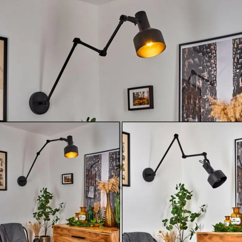Applique murale Tablazos Noir, 1 lumière