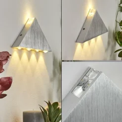 Applique murale Tapurai LED Argenté, 1 lumière