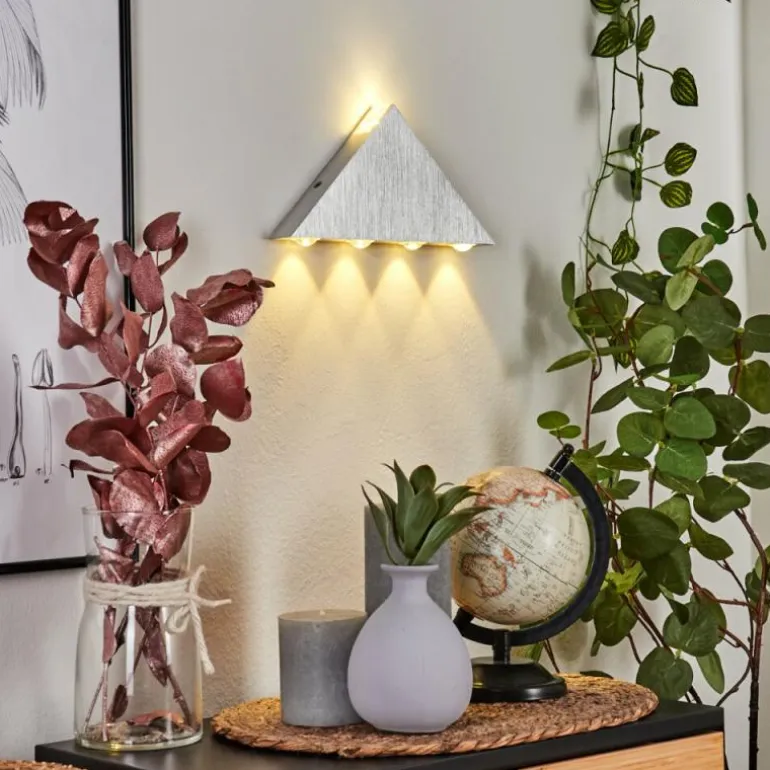 Applique murale Tapurai LED Argenté, 1 lumière