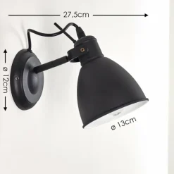 Applique murale Timola Noir, 27 lumières