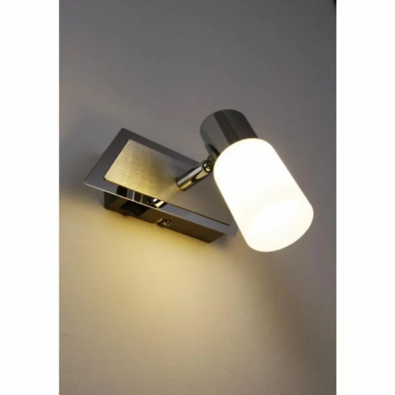Applique murale Trio 8214 LED Aluminium, Chrome, Acier inoxydable, 1 lumière