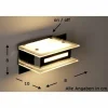 Applique murale Trio 2220 LED Chrome, 1 lumière