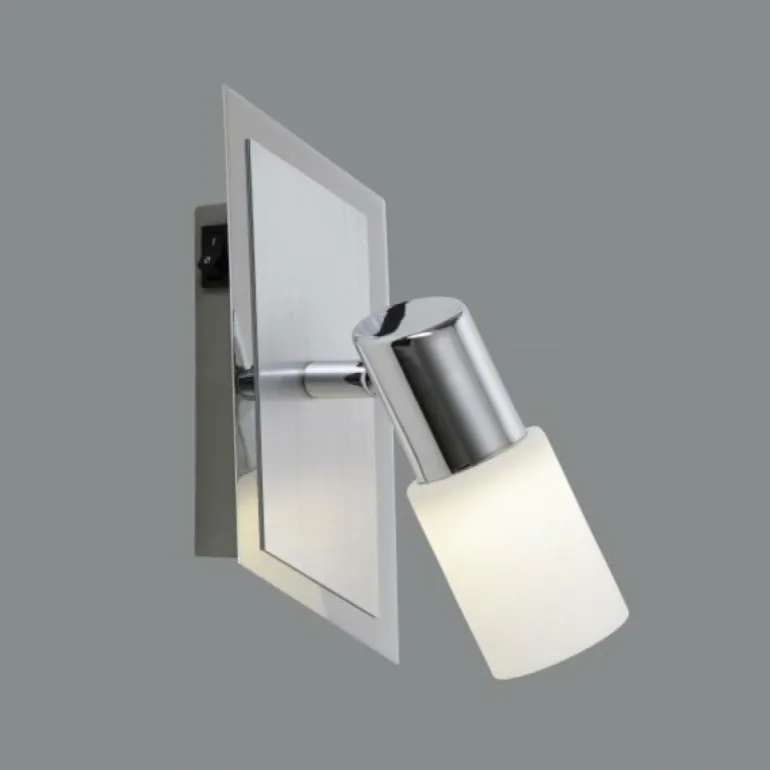 Applique murale Trio 8214 LED Aluminium, Chrome, Acier inoxydable, 1 lumière