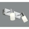 Applique murale Trio 8214 LED Aluminium, Chrome, Acier inoxydable, 2 lumières