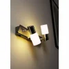 Applique murale Trio LED Aluminium, Chrome, Acier inoxydable, 2 lumières