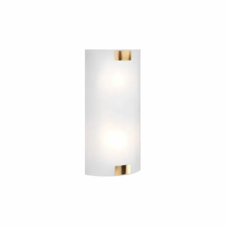 Applique murale Trio Pura Vieux laiton, 2 lumières