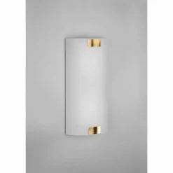 Applique murale Trio Pura Vieux laiton, 2 lumières