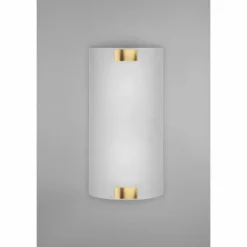 Applique murale Trio Pura Vieux laiton, 2 lumières