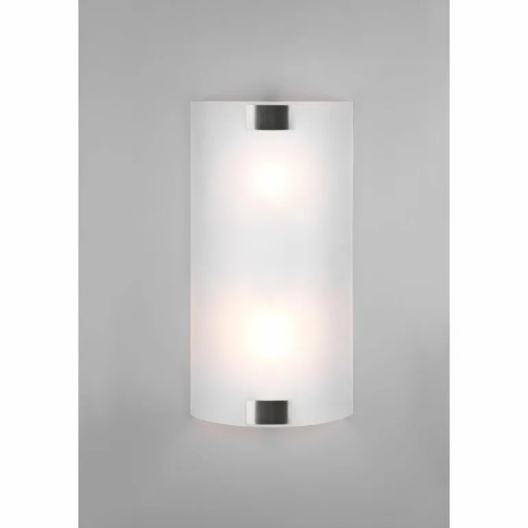 Applique murale Trio Pura Nickel mat, 2 lumières