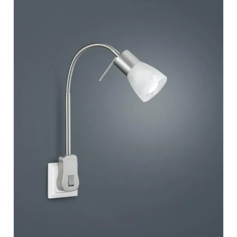 Applique murale Trio-Leuchten Levisto LED Nickel mat, 1 lumière