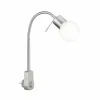 Applique murale Trio-Leuchten Fred LED Nickel mat, 1 lumière