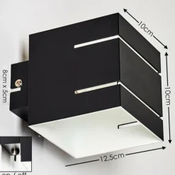 Applique murale Varco Noir, 1 lumière