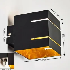 Applique murale Varco Noir, 1 lumière