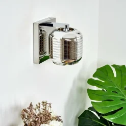Applique murale Verasara Chrome, 1 lumière