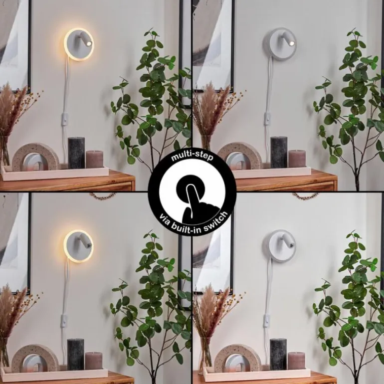 Applique murale Viata LED Blanc, 2 lumières
