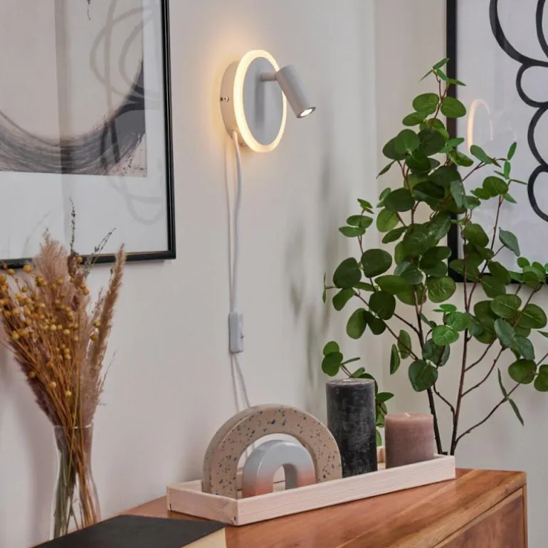 Applique murale Viata LED Blanc, 2 lumières