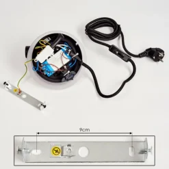 Applique murale Viata LED Noir, Blanc, 2 lumières
