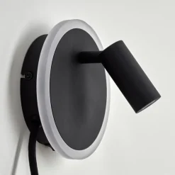 Applique murale Viata LED Noir, Blanc, 2 lumières
