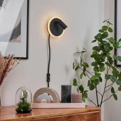 Applique murale Viata LED Noir, Blanc, 2 lumières
