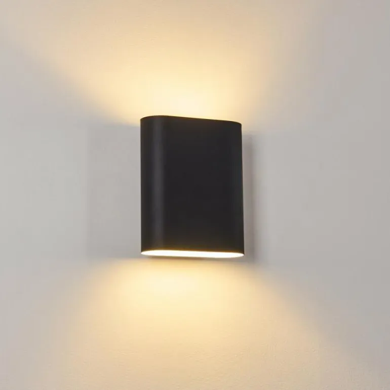 Applique murale Vion Noir, 2 lumières