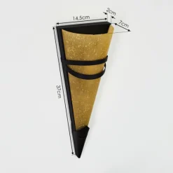 Applique murale Voume Rouille, Noir, 1 lumière
