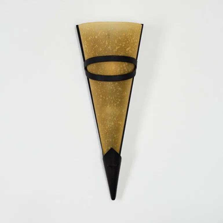 Applique murale Voume Rouille, Noir, 1 lumière