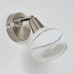 Applique murale Warga LED Nickel mat, 1 lumière