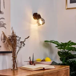 Applique murale Warga LED Bronze, 1 lumière