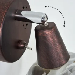 Applique murale Warga LED Bronze, 1 lumière