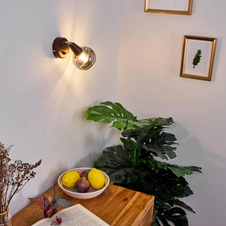 Applique murale Warga LED Bronze, 1 lumière