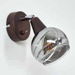 Applique murale Warga LED Bronze, 1 lumière