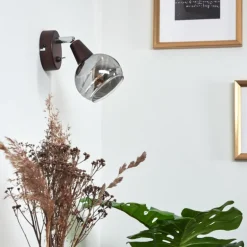 Applique murale Warga LED Bronze, 1 lumière
