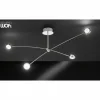 Applique murale WOFI SLIGO LED Nickel mat, 8 lumières