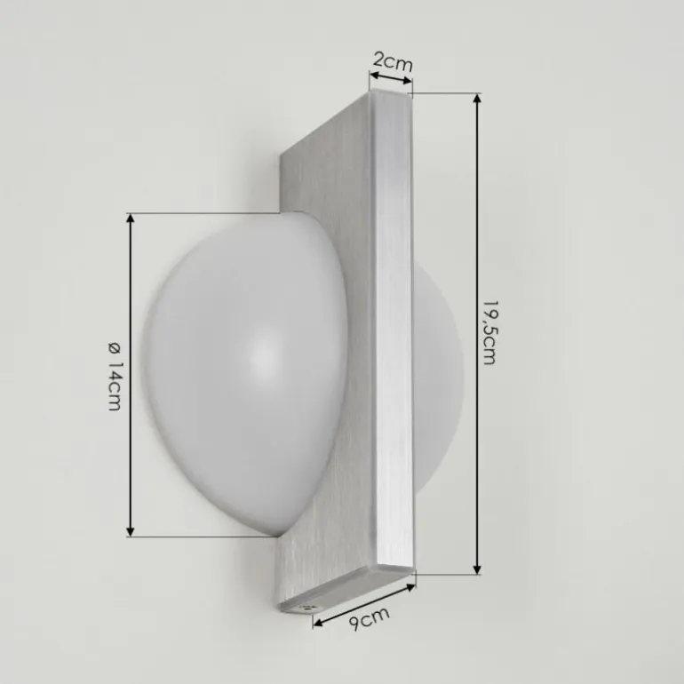 Applique murale Wroxton LED Aluminium, 1 lumière