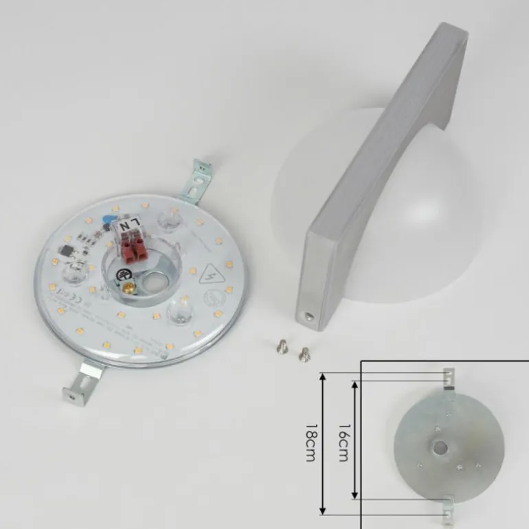 Applique murale Wroxton LED Aluminium, 1 lumière