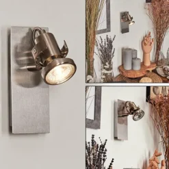 Applique murale Yometchen LED Nickel mat, 1 lumière