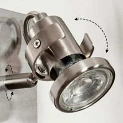 Applique murale Yometchen LED Nickel mat, 1 lumière