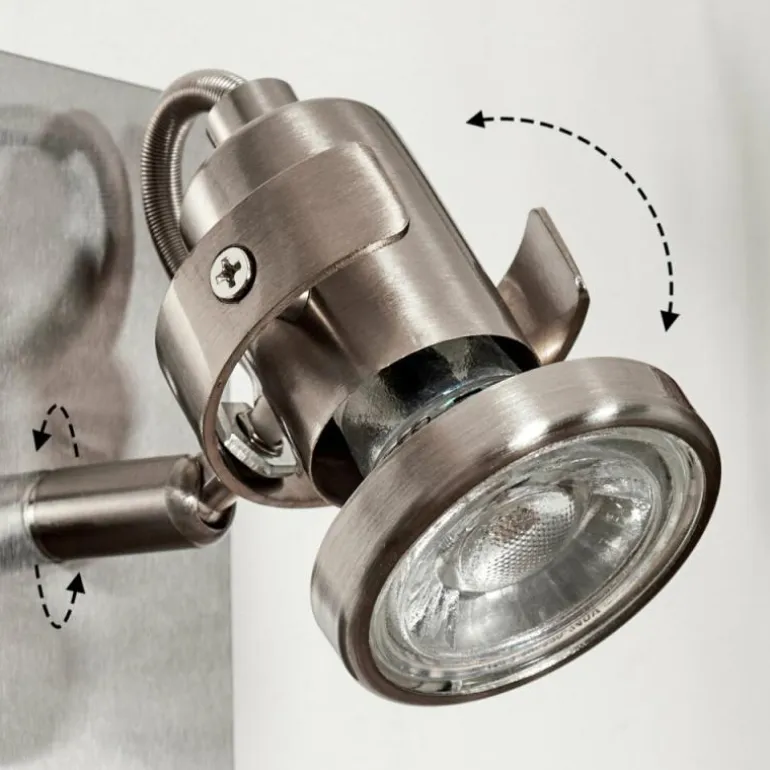 Applique murale Yometchen LED Nickel mat, 1 lumière