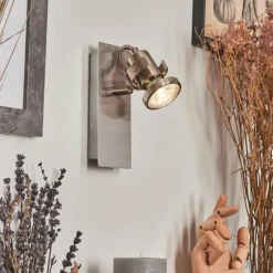 Applique murale Yometchen LED Nickel mat, 1 lumière