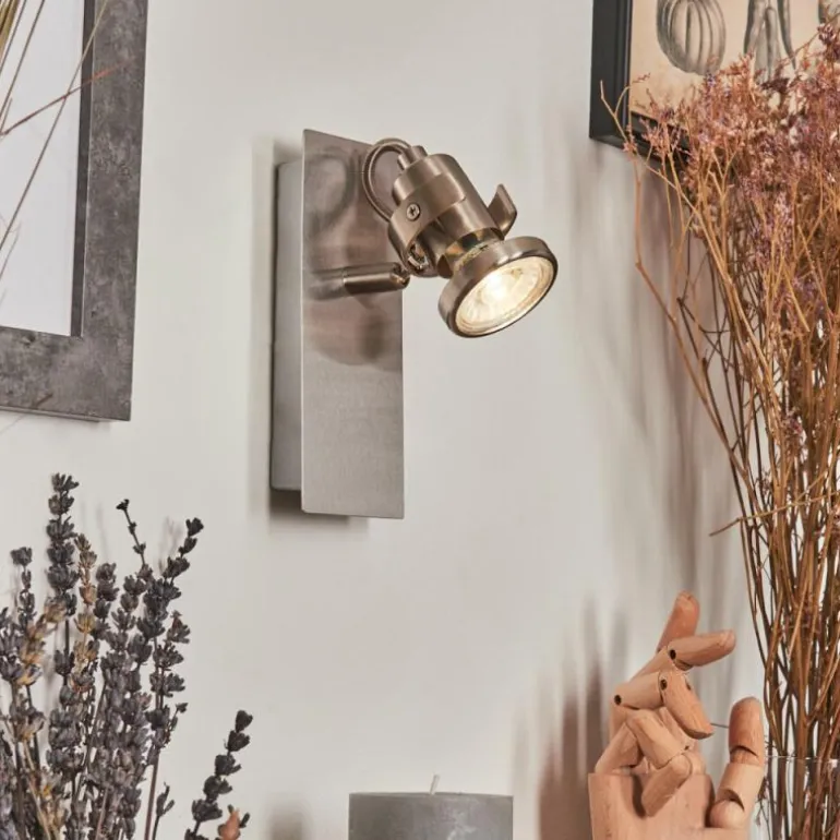 Applique murale Yometchen LED Nickel mat, 1 lumière