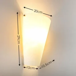 Applique murale Zera Aluminium, Blanc, 1 lumière