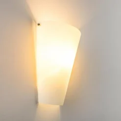 Applique murale Zera Aluminium, Blanc, 1 lumière