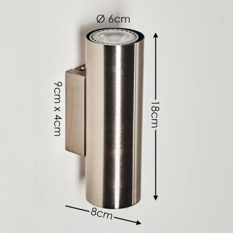 Applique murale Zuoz Nickel mat, 2 lumières
