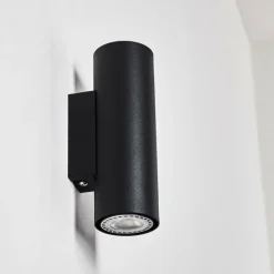 Applique murale Zuoz Noir, 2 lumières