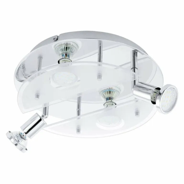 Applique ou plafonnier Eglo CABO 1 LED Chrome, 4 lumières